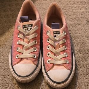 Converse Kids Sneakers in Pink, Purple and White
